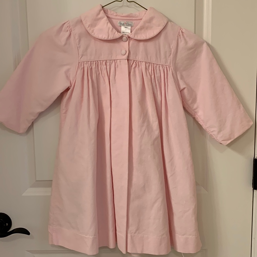 Petit Ami, Light pink corduroy dress coat